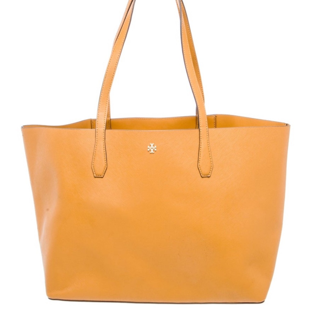 Tory Burch Mustard Yellow Tote Bag